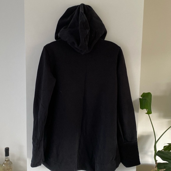 Standard James Perse French Terry Draped Open Cardigan sweater Jacket hooded - Picture 5 of 6